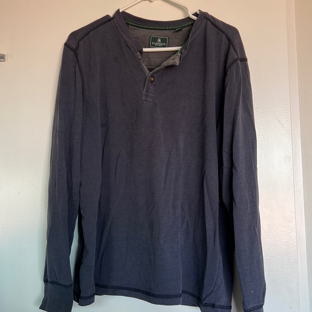 Long sleeve Henley shirt